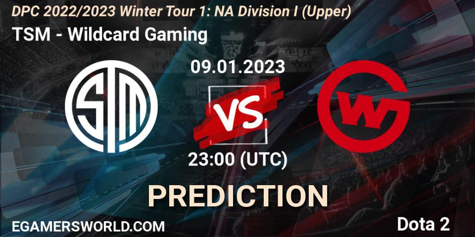 TSM vs Wildcard Gaming: Betting TIp, Match Prediction. 09.01.2023 at 23:00. Dota 2, DPC 2022/2023 Winter Tour 1: NA Division I (Upper)