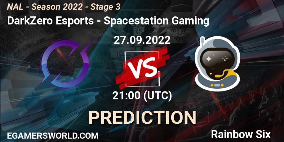 DarkZero Esports vs Spacestation Gaming: Betting TIp, Match Prediction. 27.09.22. Rainbow Six, NAL - Season 2022 - Stage 3