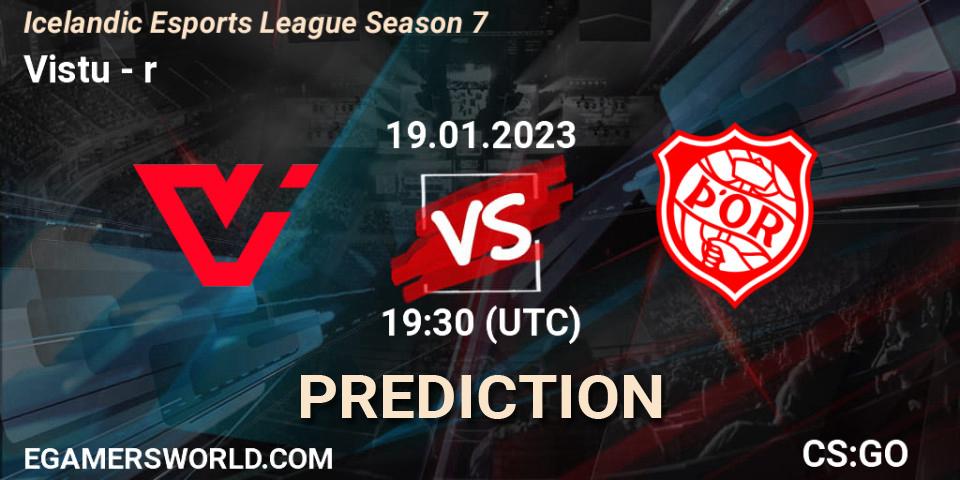 Viðstöðu vs Þór: Betting TIp, Match Prediction. 19.01.23. CS2 (CS:GO), Icelandic Esports League Season 7