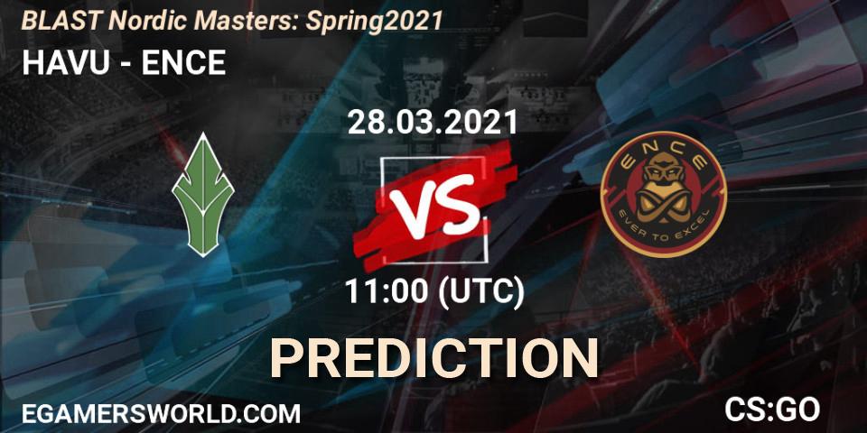 HAVU vs ENCE: Betting TIp, Match Prediction. 28.03.2021 at 11:00. Counter-Strike (CS2), BLAST Nordic Masters: Spring 2021
