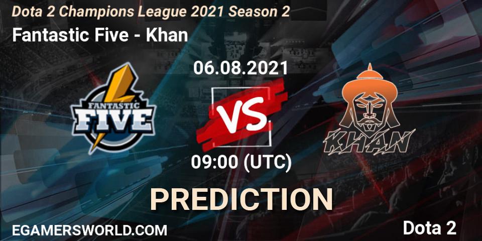 Fantastic Five vs Khan: Betting TIp, Match Prediction. 06.08.21. Dota 2, Dota 2 Champions League 2021 Season 2