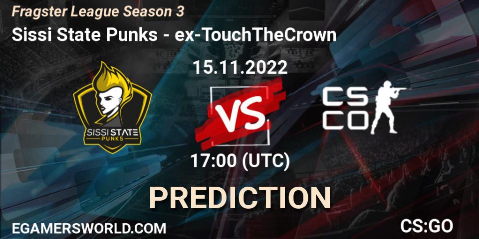 Sissi State Punks vs ex-TouchTheCrown: Betting TIp, Match Prediction. 15.11.22. CS2 (CS:GO), Fragster League Season 3