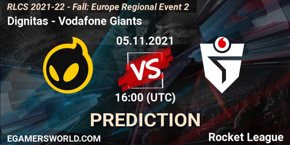 Dignitas vs Vodafone Giants: Betting TIp, Match Prediction. 05.11.2021 at 16:00. Rocket League, RLCS 2021-22 - Fall: Europe Regional Event 2