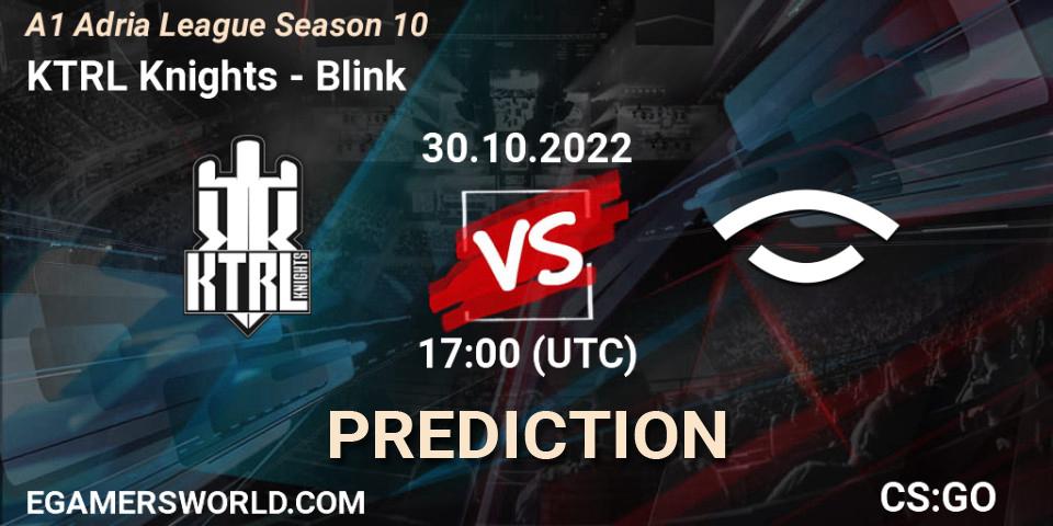 KTRL Knights vs Blink: Betting TIp, Match Prediction. 30.10.2022 at 18:30. Counter-Strike (CS2), A1 Adria League Season 10