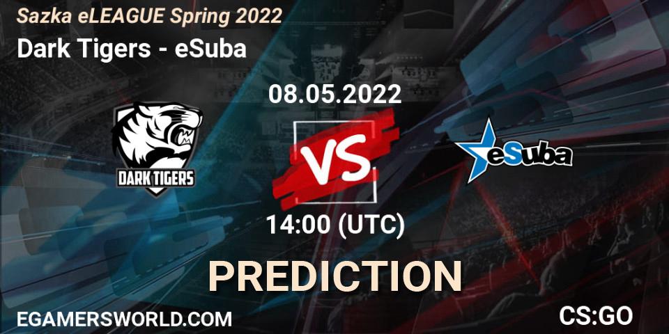 Dark Tigers vs eSuba: Betting TIp, Match Prediction. 08.05.22. CS2 (CS:GO), Sazka eLEAGUE Spring 2022