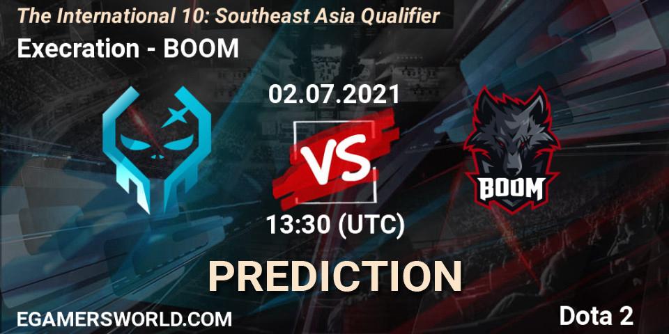 Execration vs BOOM: Betting TIp, Match Prediction. 02.07.21. Dota 2, The International 10: Southeast Asia Qualifier