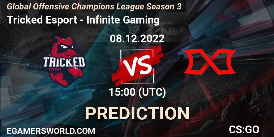 Tricked Esport vs Infinite Gaming: Betting TIp, Match Prediction. 08.12.22. CS2 (CS:GO), Global Offensive Champions League Season 3
