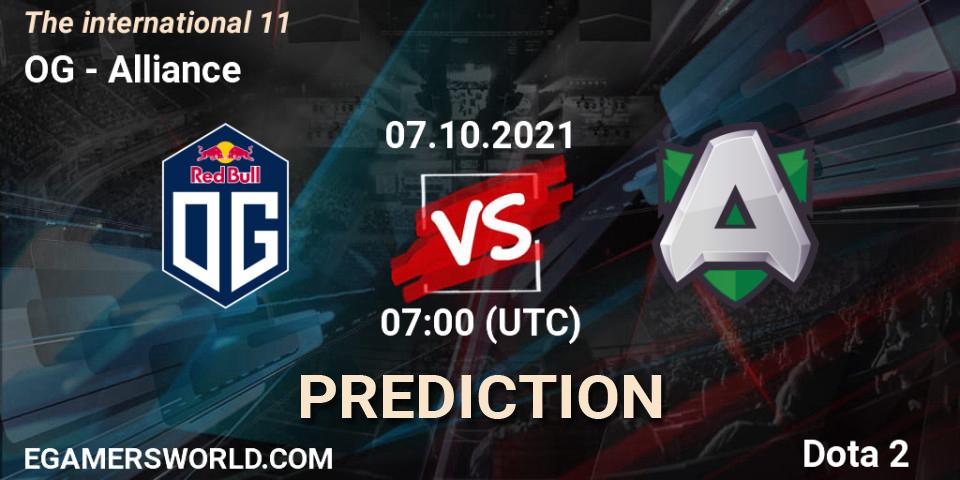 OG vs Alliance: Betting TIp, Match Prediction. 07.10.21. Dota 2, The Internationa 2021