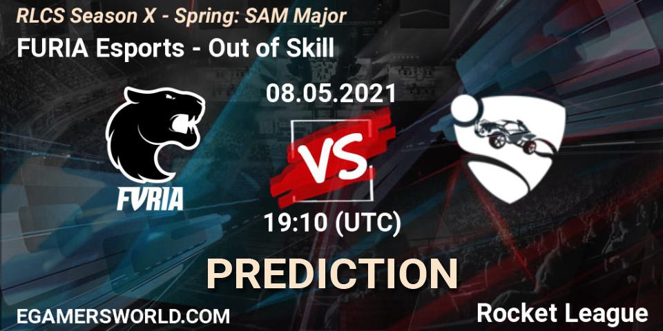 FURIA Esports vs Out of Skill: Betting TIp, Match Prediction. 08.05.2021 at 19:10. Rocket League, RLCS Season X - Spring: SAM Major