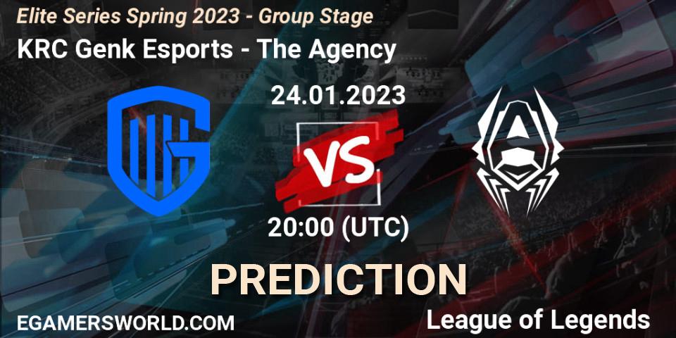 KRC Genk Esports vs The Agency: Betting TIp, Match Prediction. 24.01.23. LoL, Elite Series Spring 2023 - Group Stage