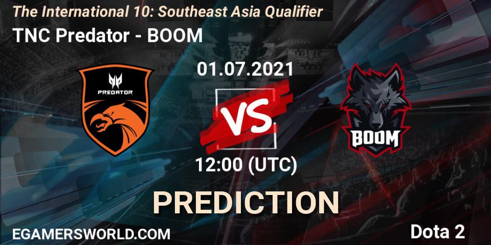 TNC Predator vs BOOM: Betting TIp, Match Prediction. 01.07.2021 at 12:02. Dota 2, The International 10: Southeast Asia Qualifier