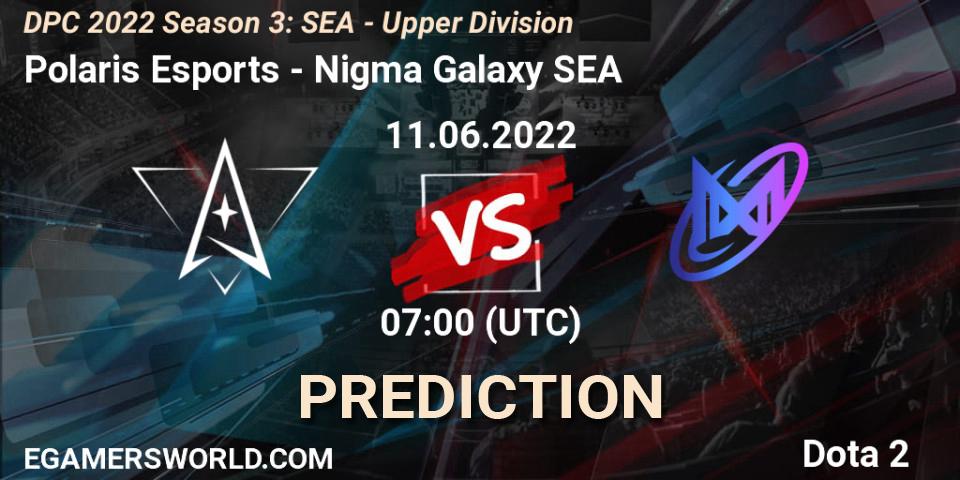 Polaris Esports vs Nigma Galaxy SEA: Betting TIp, Match Prediction. 11.06.2022 at 07:02. Dota 2, DPC SEA 2021/2022 Tour 3: Division I