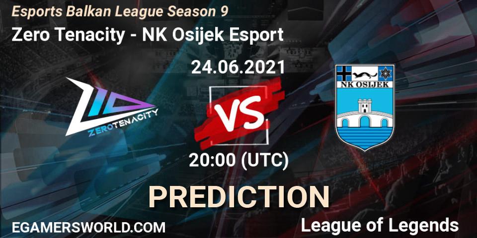 Zero Tenacity vs NK Osijek Esport: Betting TIp, Match Prediction. 24.06.2021 at 20:00. LoL, Esports Balkan League Season 9