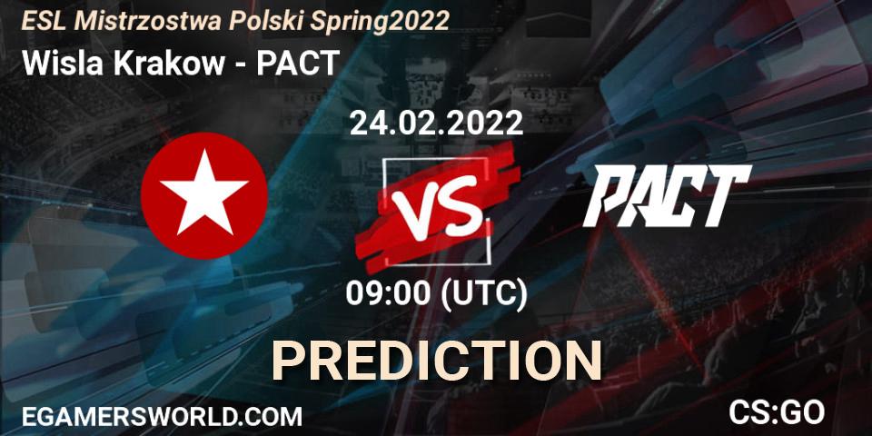 Wisla Krakow vs PACT: Betting TIp, Match Prediction. 24.02.22. CS2 (CS:GO), ESL Mistrzostwa Polski Spring 2022