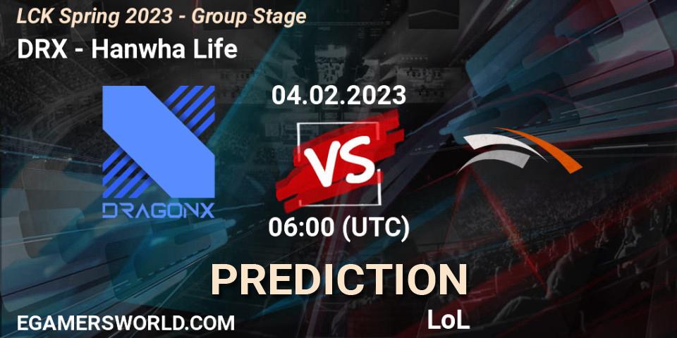 DRX vs Hanwha Life: Betting TIp, Match Prediction. 04.02.23. LoL, LCK Spring 2023 - Group Stage
