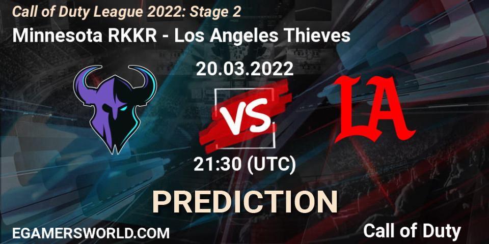 Minnesota RØKKR vs Los Angeles Thieves: Betting TIp, Match Prediction. 20.03.2022 at 20:30. Call of Duty, Call of Duty League 2022: Stage 2