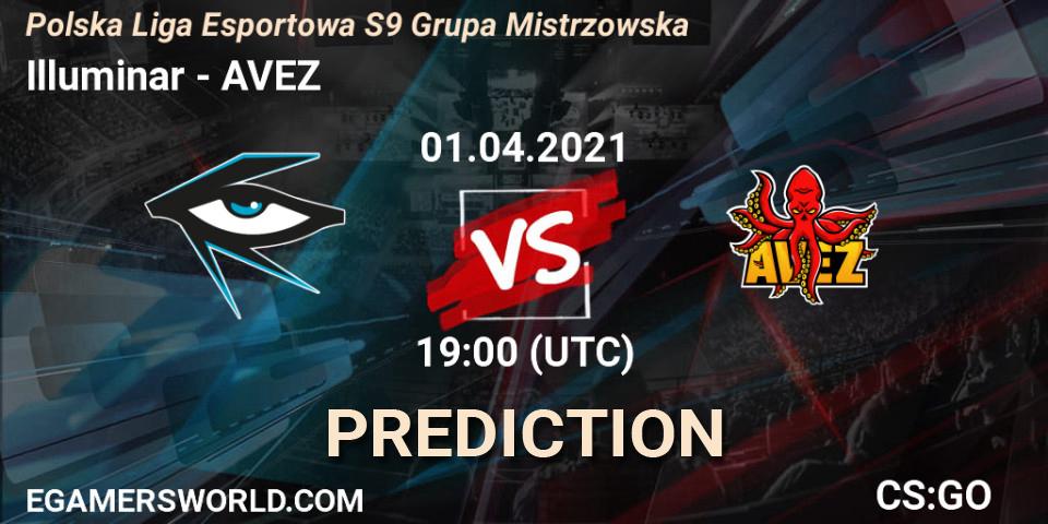 Illuminar vs AVEZ: Betting TIp, Match Prediction. 01.04.2021 at 19:00. Counter-Strike (CS2), Polska Liga Esportowa S9 Grupa Mistrzowska