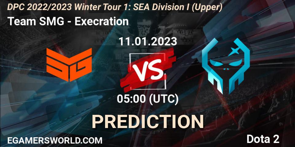 Team SMG vs Execration: Betting TIp, Match Prediction. 11.01.23. Dota 2, DPC 2022/2023 Winter Tour 1: SEA Division I (Upper)