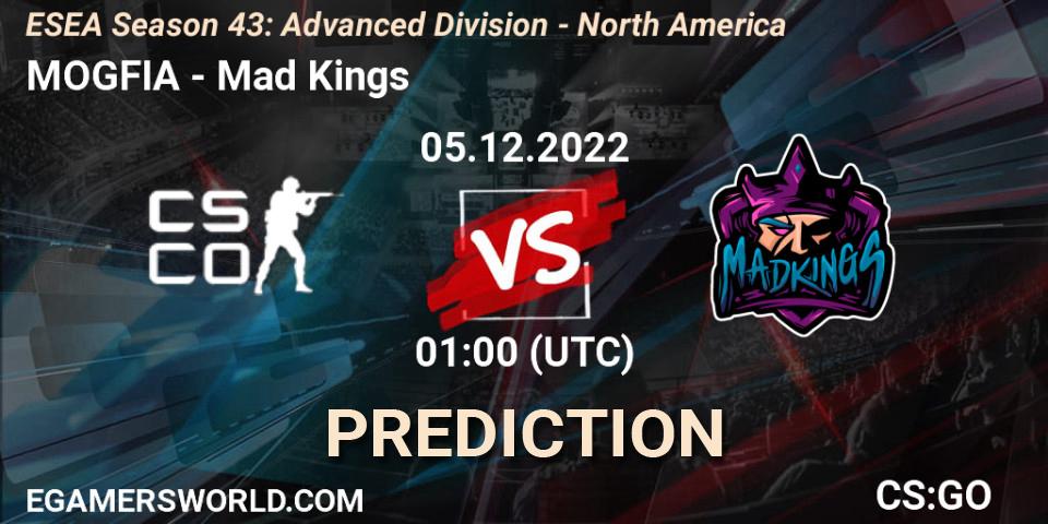 MOGFIA vs Mad Kings: Betting TIp, Match Prediction. 05.12.22. CS2 (CS:GO), ESEA Season 43: Advanced Division - North America