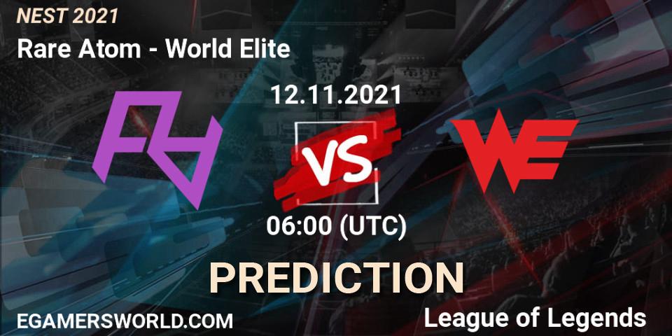 World Elite vs Rare Atom: Betting TIp, Match Prediction. 16.11.21. LoL, NEST 2021