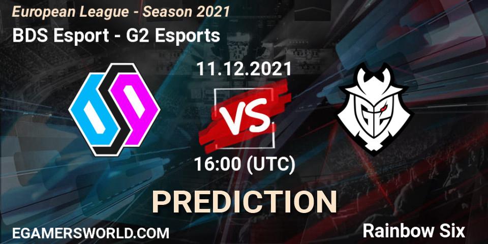 BDS Esport vs G2 Esports: Betting TIp, Match Prediction. 11.12.2021 at 16:00. Rainbow Six, European League - Season 2021