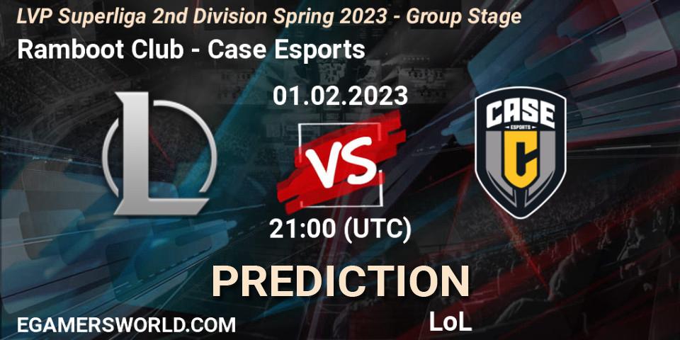 Ramboot Club vs Case Esports: Betting TIp, Match Prediction. 01.02.23. LoL, LVP Superliga 2nd Division Spring 2023 - Group Stage