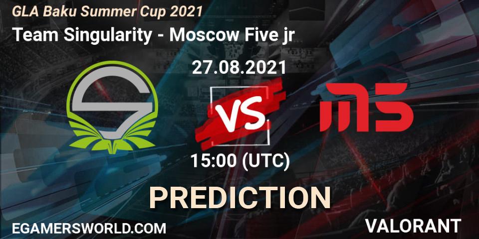 Team Singularity vs Moscow Five jr: Betting TIp, Match Prediction. 27.08.2021 at 15:00. VALORANT, GLA Baku Summer Cup 2021