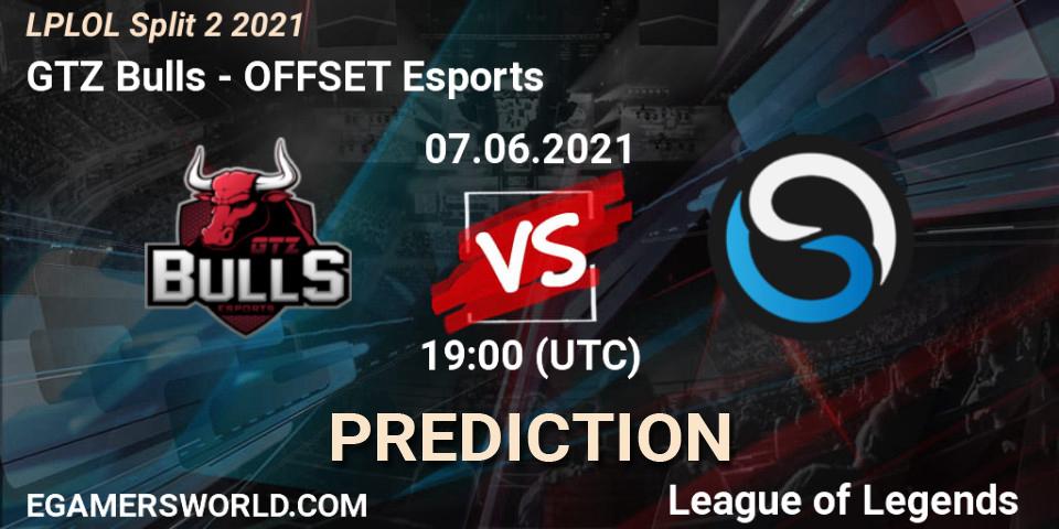 GTZ Bulls vs OFFSET Esports: Betting TIp, Match Prediction. 07.06.2021 at 19:00. LoL, LPLOL Split 2 2021
