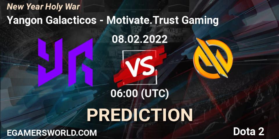 Yangon Galacticos vs Motivate.Trust Gaming: Betting TIp, Match Prediction. 06.02.2022 at 10:56. Dota 2, New Year Holy War