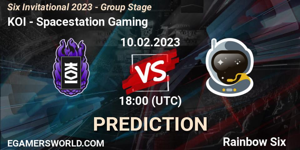 KOI vs Spacestation Gaming: Betting TIp, Match Prediction. 10.02.23. Rainbow Six, Six Invitational 2023 - Group Stage