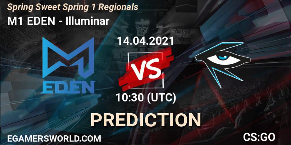 M1 EDEN vs Illuminar: Betting TIp, Match Prediction. 14.04.2021 at 10:30. Counter-Strike (CS2), Spring Sweet Spring 1 Regionals