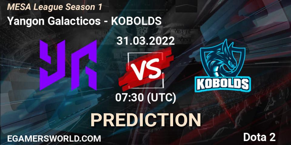 Yangon Galacticos vs KOBOLDS: Betting TIp, Match Prediction. 01.04.2022 at 07:50. Dota 2, MESA League Season 1