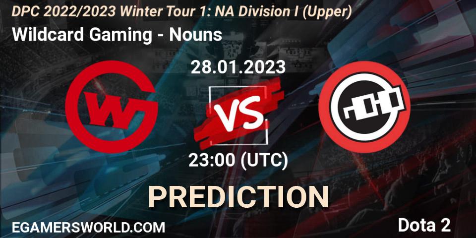 Wildcard Gaming vs Nouns: Betting TIp, Match Prediction. 28.01.23. Dota 2, DPC 2022/2023 Winter Tour 1: NA Division I (Upper)