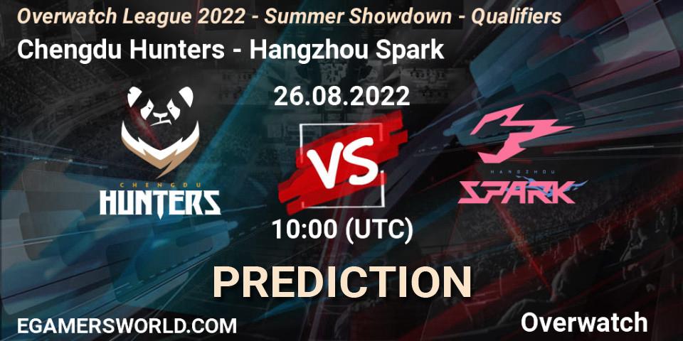 Chengdu Hunters vs Hangzhou Spark: Betting TIp, Match Prediction. 26.08.22. Overwatch, Overwatch League 2022 - Summer Showdown - Qualifiers