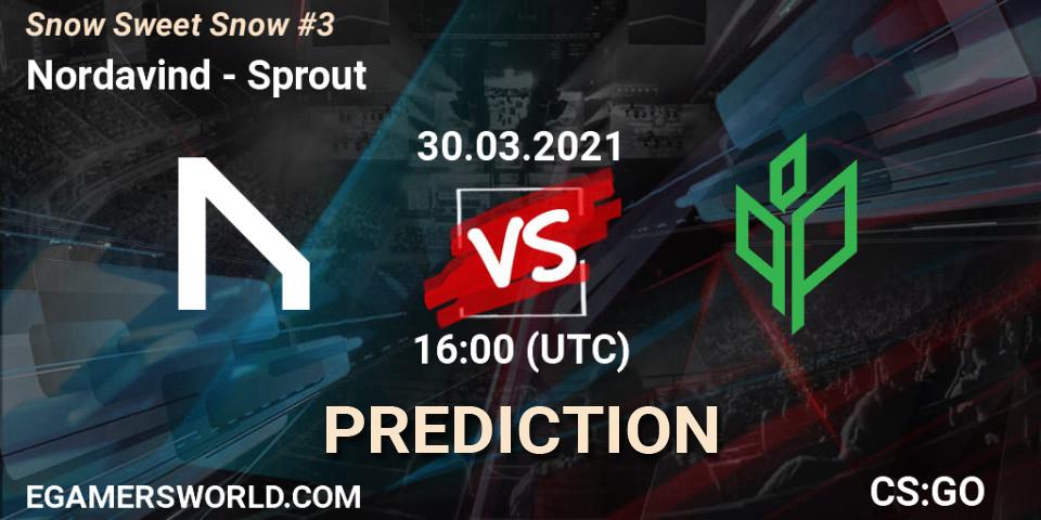 Nordavind vs Sprout: Betting TIp, Match Prediction. 30.03.2021 at 16:00. Counter-Strike (CS2), Snow Sweet Snow #3