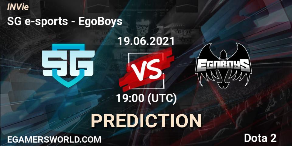 SG e-sports vs EgoBoys: Betting TIp, Match Prediction. 19.06.21. Dota 2, INVie
