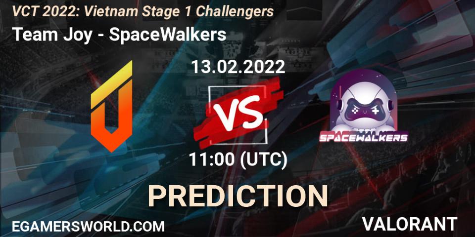 Team Joy vs SpaceWalkers: Betting TIp, Match Prediction. 13.02.22. VALORANT, VCT 2022: Vietnam Stage 1 Challengers
