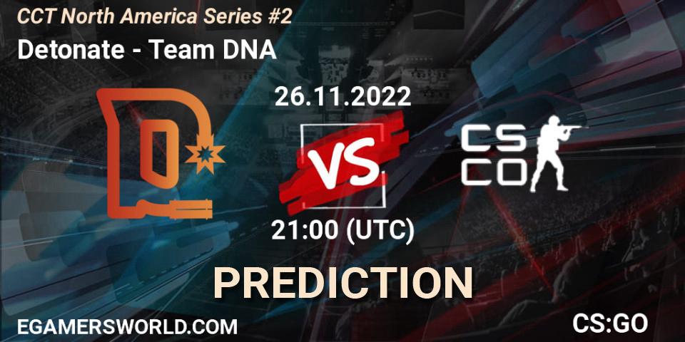 Detonate vs Team DNA: Betting TIp, Match Prediction. 26.11.22. CS2 (CS:GO), CCT North America Series #2
