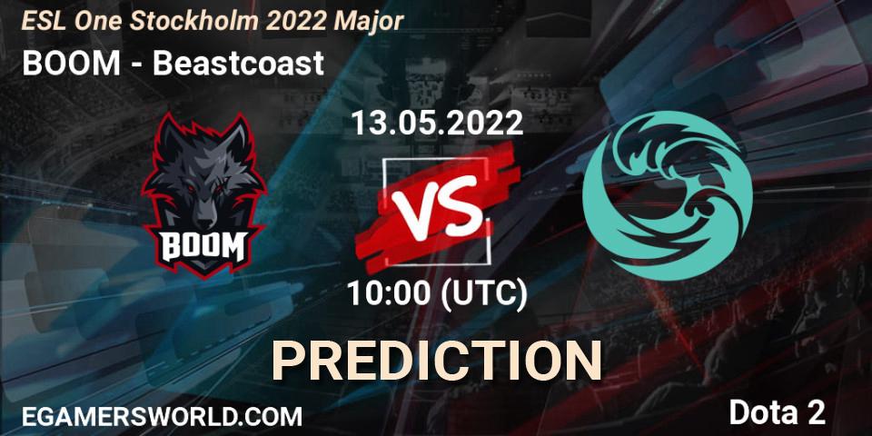 BOOM vs Beastcoast: Betting TIp, Match Prediction. 13.05.2022 at 10:00. Dota 2, ESL One Stockholm 2022 Major