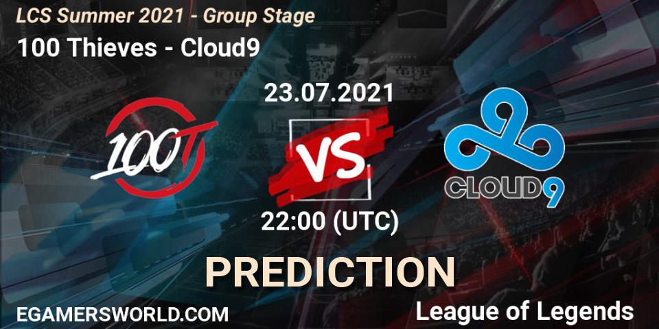 100 Thieves vs Cloud9: Betting TIp, Match Prediction. 23.07.21. LoL, LCS Summer 2021 - Group Stage