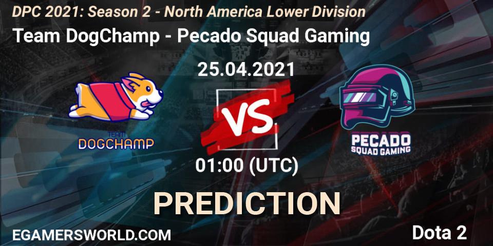 Team DogChamp vs Pecado Squad Gaming: Betting TIp, Match Prediction. 25.04.21. Dota 2, DPC 2021: Season 2 - North America Lower Division