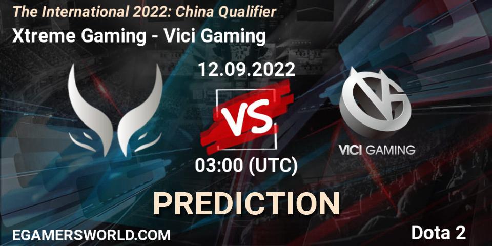 Xtreme Gaming vs Vici Gaming: Betting TIp, Match Prediction. 12.09.22. Dota 2, The International 2022: China Qualifier