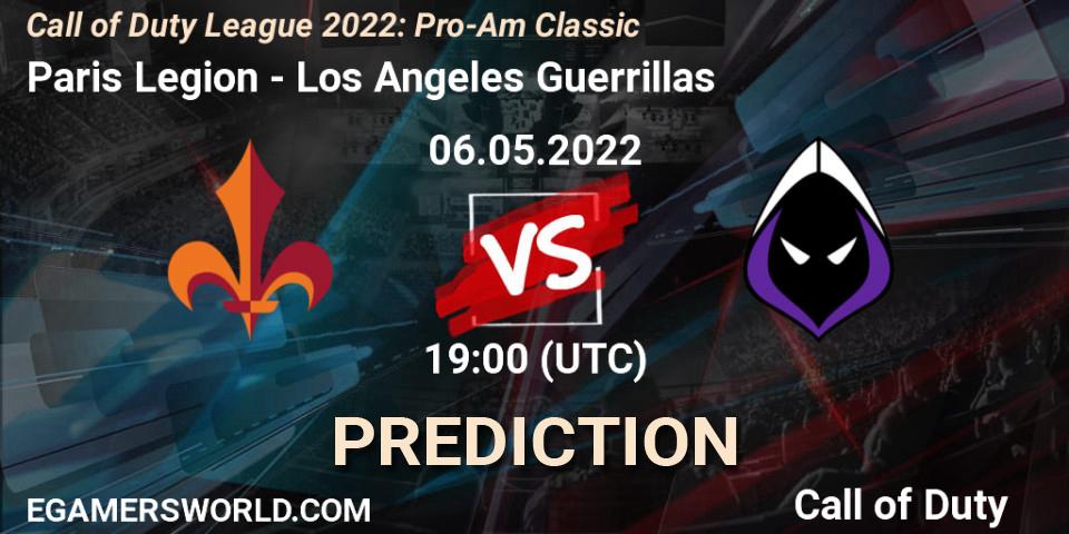 Paris Legion vs Los Angeles Guerrillas: Betting TIp, Match Prediction. 06.05.22. Call of Duty, Call of Duty League 2022: Pro-Am Classic
