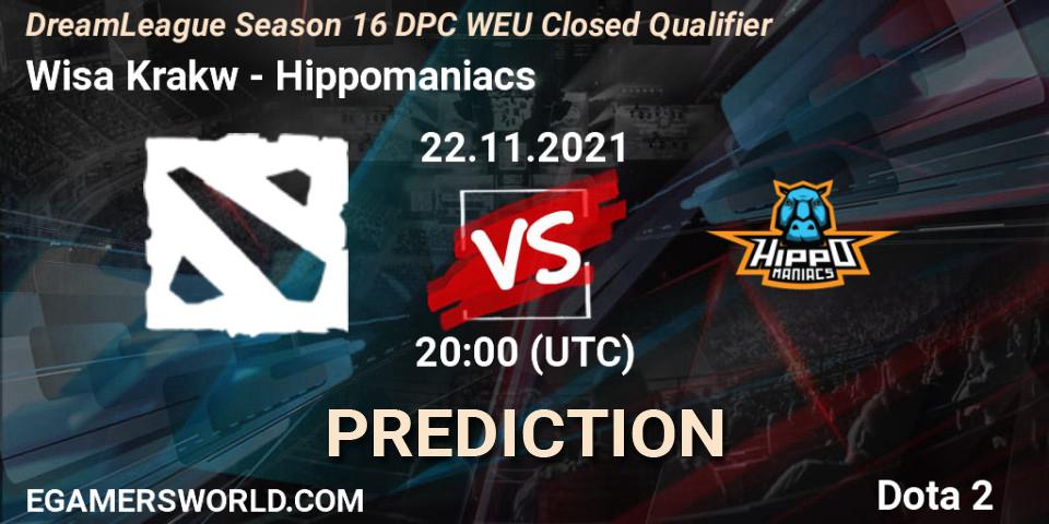 Wisła Kraków vs Hippomaniacs: Betting TIp, Match Prediction. 22.11.21. Dota 2, DPC 2022 Season 1: Euro - Closed Qualifier (DreamLeague Season 16)