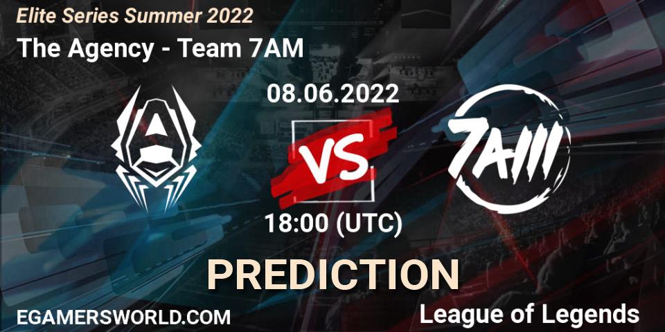 The Agency vs Team 7AM: Betting TIp, Match Prediction. 08.06.2022 at 18:00. LoL, Elite Series Summer 2022