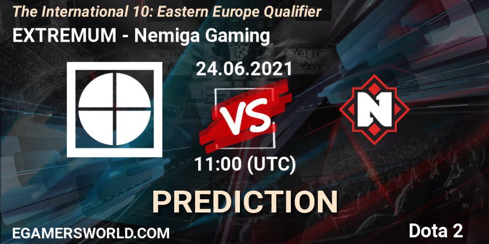 EXTREMUM vs Nemiga Gaming: Betting TIp, Match Prediction. 24.06.21. Dota 2, The International 10: Eastern Europe Qualifier