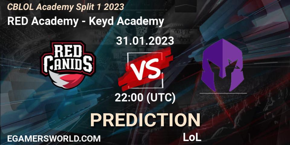 RED Academy vs Keyd Academy: Betting TIp, Match Prediction. 31.01.23. LoL, CBLOL Academy Split 1 2023