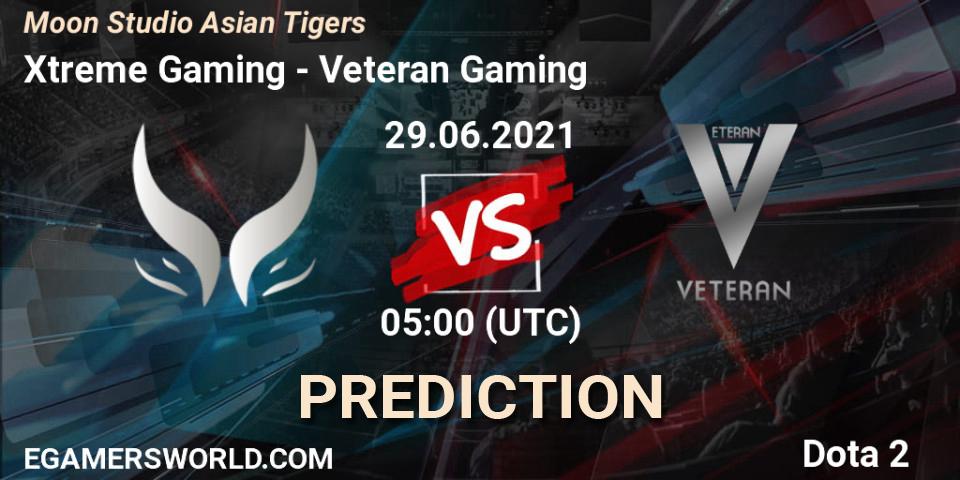 Xtreme Gaming vs Veteran Gaming: Betting TIp, Match Prediction. 29.06.21. Dota 2, Moon Studio Asian Tigers