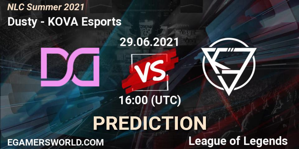 Dusty vs KOVA Esports: Betting TIp, Match Prediction. 29.06.2021 at 16:00. LoL, NLC Summer 2021