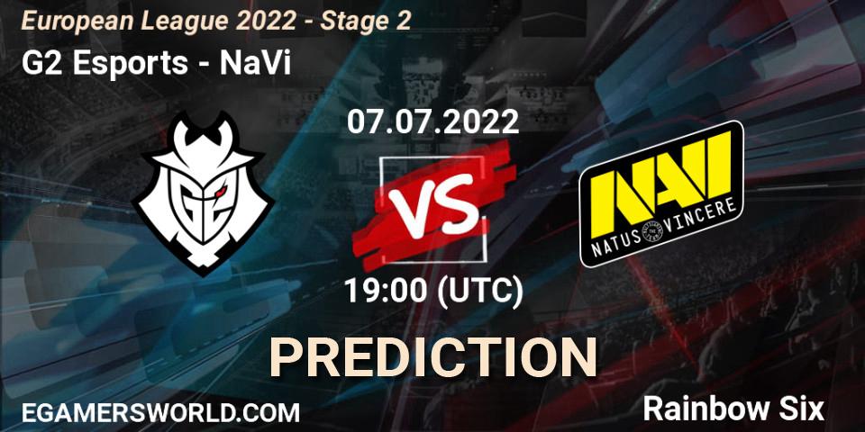 G2 Esports vs NaVi: Betting TIp, Match Prediction. 07.07.22. Rainbow Six, European League 2022 - Stage 2